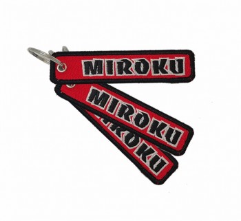gift customization textile maker Tag free sample embroidery Key chain custom airplane cockpit keychain