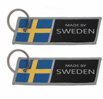 embroidered tags wholesale keychain custom design You Own woven Key Tag