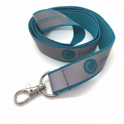 personalised staff reflective custom lanyards with trigger clip