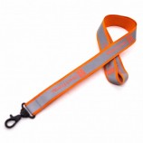 aangepaste mode lederen visitekaarthouder lanyard