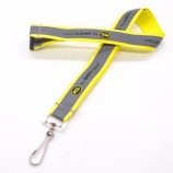 3/4 inch reflective luminescent imprint breakaway safety lanyard