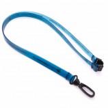 soft pvc silicon rubber neck lanyard with plastic hook