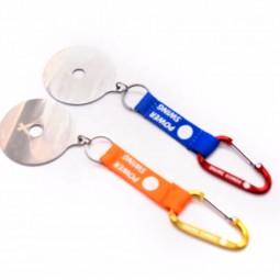billiger Aluminiumreiseknopfkarabiner mit Logo