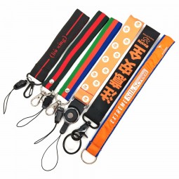 customized lanyard printing keys lanyard woven wristband for sale