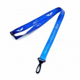 Kundenspezifisches Logo-Druck-Polyester-Abzugsleine mit Identifikations-Kartenhalter