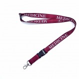 Costom Polyester Hals Sublimation Lanyards für Arbeitskarte
