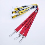 Hals bedruckte Band Polyester personalisierte Dye Sublimation Lanyard