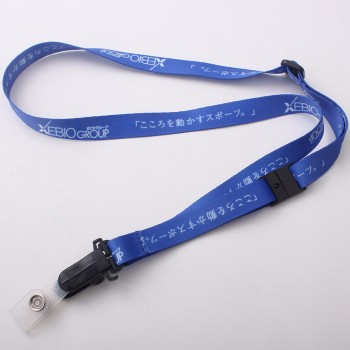 Handwerk Bulldogge Clip Lanyard Polyester-Material in China hergestellt