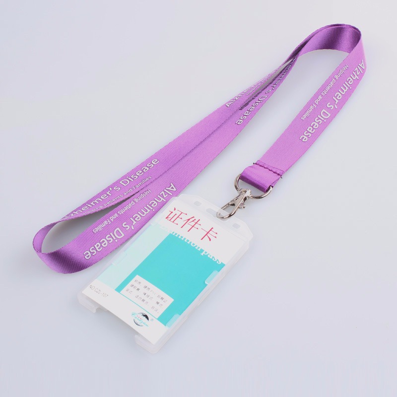Cordão personalizado com suporte para cartão de identificação preço barato sem quantidade mínima de pedido