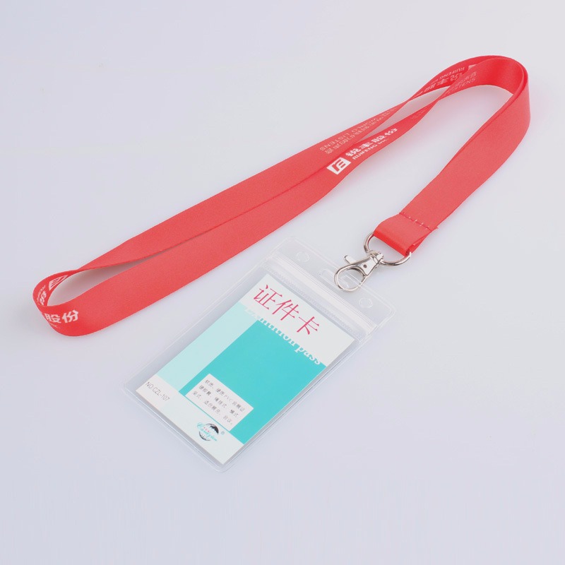 Cordão personalizado com suporte para cartão de identificação preço barato sem quantidade mínima de pedido