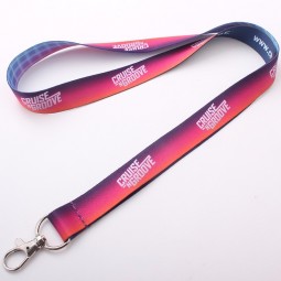 sublimation polyester lanyard printing with our machine colorful logo