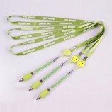 benutzerdefinierte Siebdruck Nylon Stifthalter Lanyard