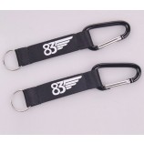 Siebdruck-Karabiner-Schlüsselband mit Metallhaken