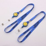 Ruf einziehbare Abzeichenrolle Lanyard mit billigen Polyester keine Mindestbestellmenge