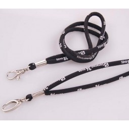 Double layer weaved polyester tube lanyard design