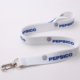 Personalized size cord white custom lanyards with company logo design and sample free