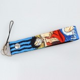 custom cartoon short lanyard polyester material