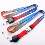 cordino con fibbia staccabile con porta badge retrattile