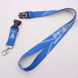 Fabricación de China diy logo id titular de la tarjeta llavero cordón de impresión