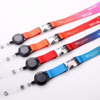 polyester innovative sublimation printed coiled lanyard