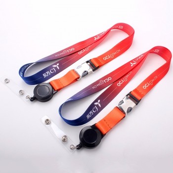 high quality polyester recycling lanyard