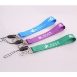 Handylanyard aus Polyester mit kurzem Tragegurt für Mobiltelefone