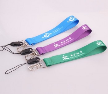 Handylanyard aus Polyester mit kurzem Tragegurt für Mobiltelefone