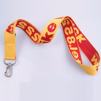 dikke geweven geborduurde lanyards met aangepast logo