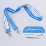 Hersteller benutzerdefinierte zwei Klammern gewebt Lanyard kein Mindestbestellwert