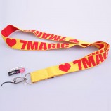 Benutzerdefiniertes Webetikett auf Marken-Lanyard