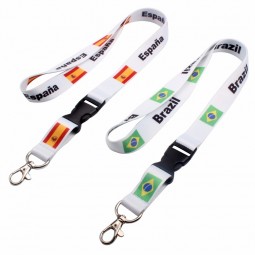 polyester lanyard met plastic gesp