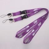 Hochwertige Nylon-Siebdruck-bedruckte Hot Pink Lanyards mit individuellem Logo