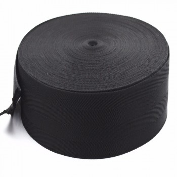 Polipropilene con fettuccia per divano taglio nero da 50 mm