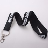 Silk Screen Metallhaken Nylon Lanyards mit Logo
