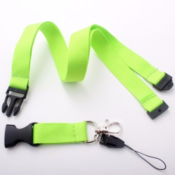 factory supply simple style cheap satin lanyard