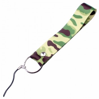 Polyester Schlüsselbund kurze Lanyard mit Karabiner / Kunststoff-Zubehör