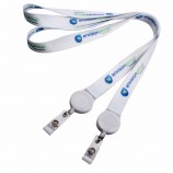 Maßgeschneiderte Mode Lanyard Badge Holder, Kunststoff versenkbare Ausweisinhaber