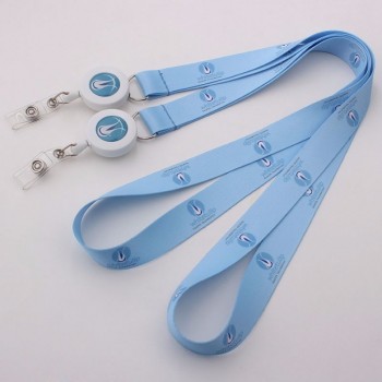 Factory custom fashionable cute id badge lanyard