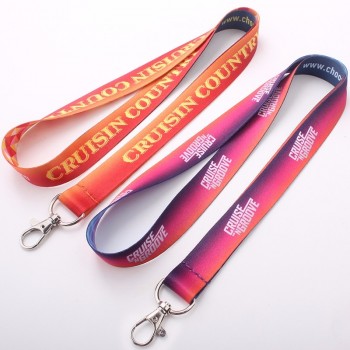 benutzerdefinierte Logo Konferenz Lanyards mit Metallhaken