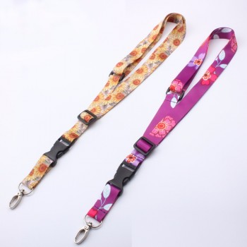 polyester sublimatie aangepaste logo verstelbare lanyard