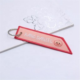 Two Sided Custom Embroidery USA Souvenir Keychain