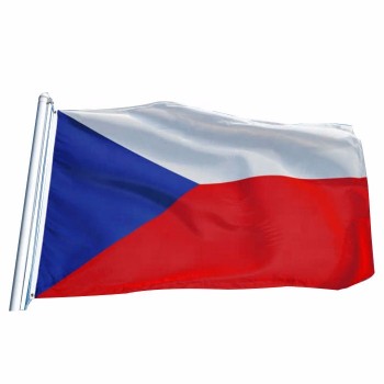high quality polyester national flags of czech republic