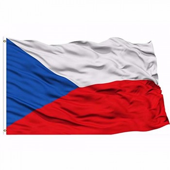 poliéster república checa bandera nacional bandera al por mayor