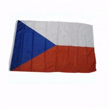 poliéster impreso 3 * 5 pies banderas de país de la república checa