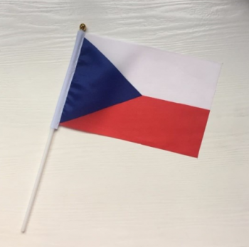 hoge kwaliteit Tsjechische nationale handvlaggen
