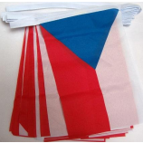 捷克彩旗国旗定制聚酯捷克共和国字符串标志