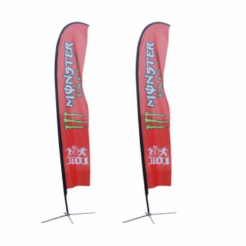 advertising display exhibit banner stand windprove telescopic beach flag water base flagpole flag