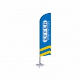 aangepaste reclame strand flutter veer vlag print banner strand vlag