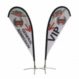 Wind flattern Teardrop Beach Feather Flagge drucken Banner Beach Flag