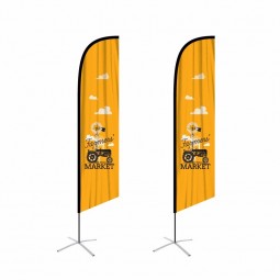 wholesale custom design tear drop flags banner beach feather flag